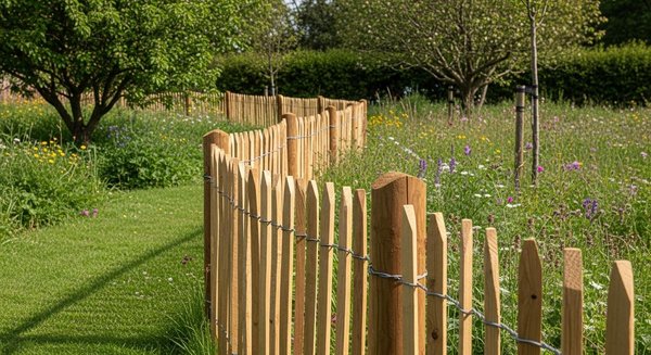 La clôture en ganivelle : une solution naturelle pour délimiter votre jardin