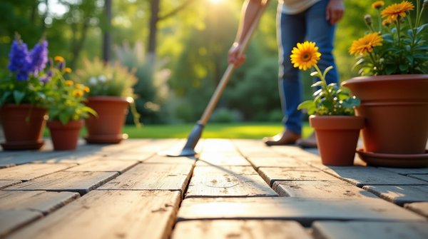 Astuces de nettoyage pour une terrasse impeccable et durable
